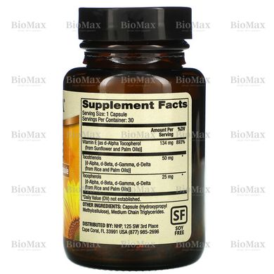 Витамин Е, Vitamin E, Dr. Mercola, 134 мг, 30 капсул