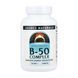 Комплекс вітамінів групи B, B-50 Complex, Source Naturals, 50 мг, 50 таблеток