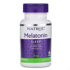 Мелатонін, Melatonin, Natrol, 1 мг, 90 таблеток