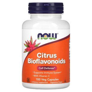 Цитрусові біофлавоноїди з вітаміном С, Citrus Bioflavonoids, NOW Foods, 100 вегетаріанських капсул