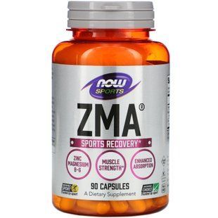 Спортивне відновлення, ЗМА, ZMA, Now Foods, Sports, 90 капсул