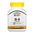 Вітамін B6 (піридоксин), Vitamin B-6, 21st Century, 100 мг, 110 таблеток