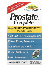 Комплекс для здоров'я простати із Со Пальметто (сереною), Prostate Complete, Real Health, 30 гелевих капсул
