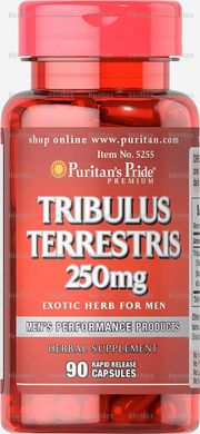 Трибулус террестрис, Tribulus Terrestris, Puritan's Pride, 250 мг, 90 капсул