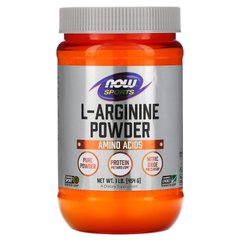 L-аргинин, порошок, L-Arginine Powder, Now Foods, 454 г
