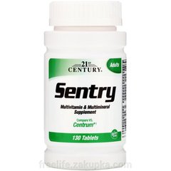 Мультивитамины и минералы, Sentry, Multivitamin & Multimineral, 21st Century, 130 таблеток