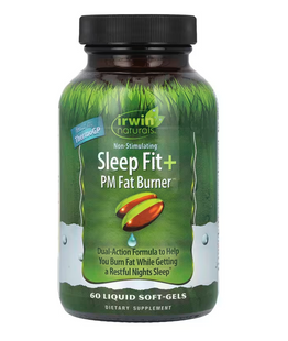 Жироспалювач під час сну та нічна підтримка метаболізму, Sleep Fit + PM Fat Burner, Irwin Naturals, 60 капсул