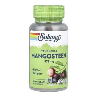 Мангостин, Mangosteen, Solaray, 475 мг, 100 вегетаріанських капсул