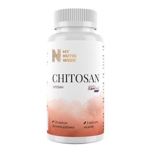 Хитозан, Chitosan, My Nutri Week, 120 капсул