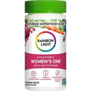 Мультивитамины для женщин, Women's One, Rainbow Light, высокой эффективности, 30 вегетарианских таблеток