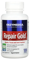 Серрапептаза для суглобів, Repair Gold, Enzymedica, 120 капсул