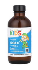 Вітамін С для дітей, Children's Liquid Gold Vitamin C, зі смаком апельсина, California Gold Nutrition, 118 мл