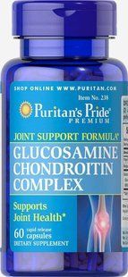 Комплекс для суглобів, Glucosamine Chondroitin Complex, Puritan's Pride, 60 капсул