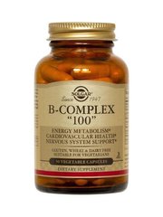 Витамин В-100 комплекс, B-Complex "100", Solgar, 50 капсул