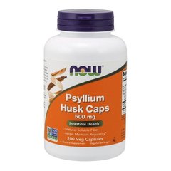 Подорожник, Psyllium Husk, Now Foods, 500 мг, 200 капсул