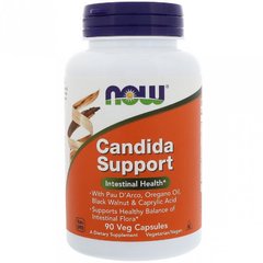 Противокандидное средство, Candida Support, Now Foods, 90 капсул