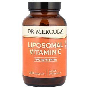 Липосомальный витамин С, Liposomal Vitamin C, Dr. Mercola, 180 капсул (500 мг в капсуле)
