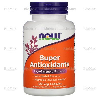 Супер антиоксиданти, Super Antioxidants, Now Foods, 120 капсул