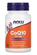 Коензим Q10, CoQ10, Now Foods, 60 мг, 60 вегетаріанських капсул