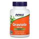Гравіола, Graviola, Now Foods, 500 мг, 100 капсул