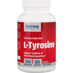 L-Тірозін, L-Tyrosine, Jarrow Formulas, 500 мг, 100 капсул