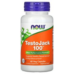 Репродуктивное здоровье мужчин, TestoJack 100, Now Foods, 60 капсул