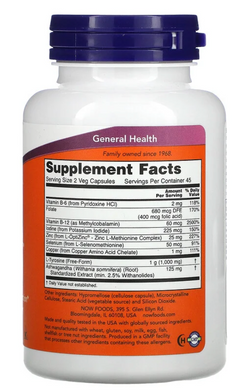 Для щитовидної залози, Thyroid Support, Now Foods, 90 капсул