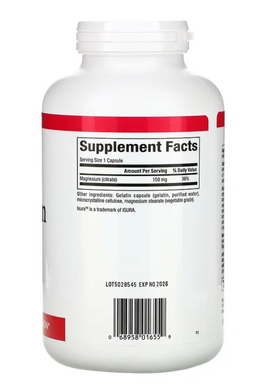 Цитрат магнію, Magnesium Citrate, Natural Factors, 150 мг, 360 капсул