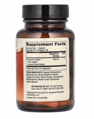 Куркумин, Curcumin Advanced, Dr. Mercola, 500 мг, 30 капсул