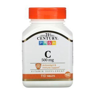 Вітамін С, Vitamin C, 21st Century, 500 мг, 110 таблеток