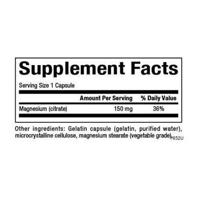 Цитрат магния, Magnesium Citrate, Natural Factors, 150 мг, 90 капсул