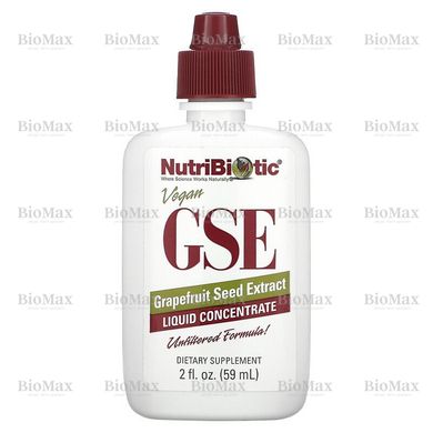 Жидкий концентрат GSE, с экстрактом семян грейпфрута, NutriBiotic, 59 мл
