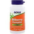 Чорниця для зору, Bilberry, Now Foods, комплекс, 100 капсул