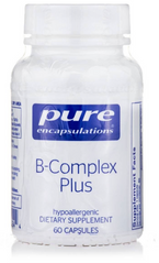 Витамин B, сбалансированная витаминная формула (B-complex plus), Pure Encapsulations, 60 капсул