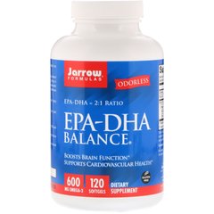 Риб'ячий жир баланс, Омега 3, EPA-DHA Balance, Jarrow Formulas, 120 капсул