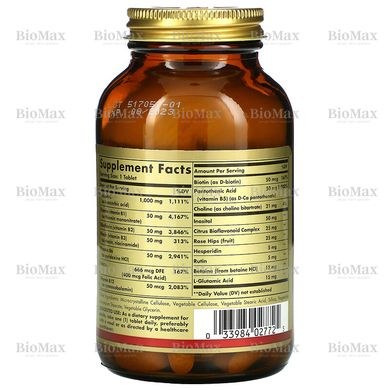 Вітаміни групи В + С комплекс, Ultimate B + C, Solgar, 90 таблеток