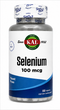 Селен, Selenium, KAL, без дрожжей, 100 мкг, 100 таблеток