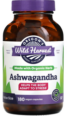 Ашваганда, Oregons Wild Harvest, 1200 мг, 180 капсул