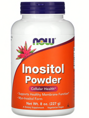 Инозитол, Inositol, Now Foods, порошок, 730 мг, 227 г.