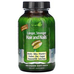 Комплекс для кожи, волос и ногтей, Healthy Skin Hair Plus Nails, Irwin Naturals, 60 капсул
