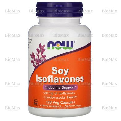 Соєві ізофлавони, Soy Isoflavones, Now Foods, 120 вегетаріанських капсул