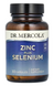 Цинк плюс селен, Zinc Plus Selenium, Dr. Mercola, 15 мг/200 мкг, 30 капсул