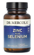 Цинк плюс селен, Zinc Plus Selenium, Dr. Mercola, 15 мг/200 мкг, 30 капсул
