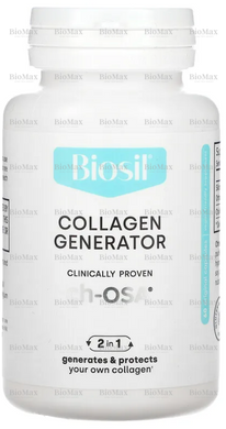 Активатор колагену, Advanced Collagen Generator, BioSil by Natural Factors, 60 капсул