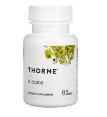 Вітамін D-10 000, Vitamin D, Thorne, 60 капсул