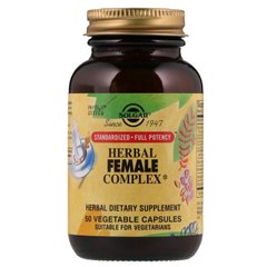 Травяний комплекс для жінок, Herbal Female Complex, Solgar, 50 капсул