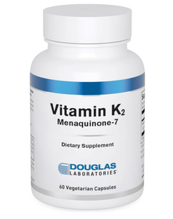 Витамин К2, (MK-7 Vitamin K2), Menaquinone-7, Douglas Laboratories, 60 капсул