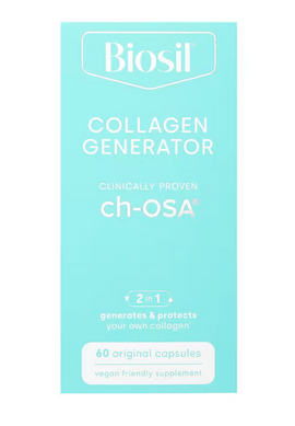 Активатор коллагена, Advanced Collagen Generator, BioSil by Natural Factors, 60 капсул