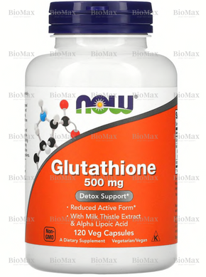 Глутатион, Glutathione, Now Foods, 500 мг, 120 капсул