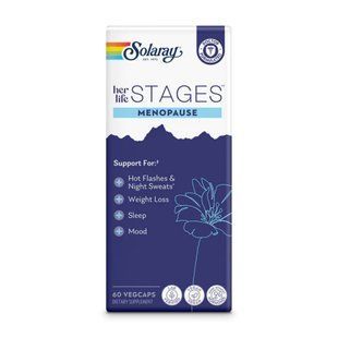 Комплекс для женщин в период менопаузы, Her Life Stages&trade; Menopause, Solaray, 60 вегетарианских капсул